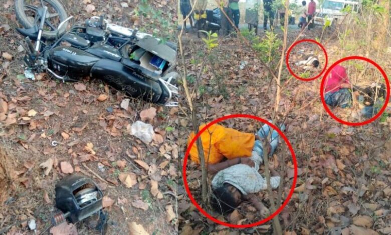 राजपत्रिका : भीषण सड़क हादसा : बाइक अनियंत्रित होकर पेड़ से जा टकराई, तीन युवकों की मौत KSHITITECH