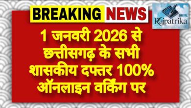 राजपत्रिका : 1 जनवरी 2026 से छत्तीसगढ़ के सभी शासकीय दफ्तर 100% ऑनलाइन वर्किंग पर KSHITITECH