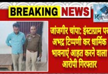 राजपत्रिका : जांजगीर चांपा: इंस्टाग्राम पर अभद्र टिप्पणी कर धार्मिक भावनाएं आहत करने वाला आरोपी गिरफ्तार KSHITITECH